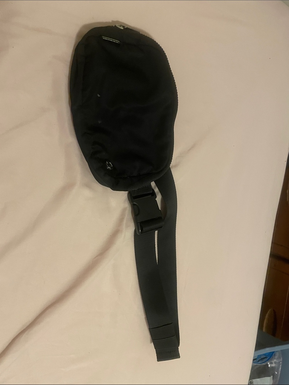 lululemon athletica black nylon zipper pouch